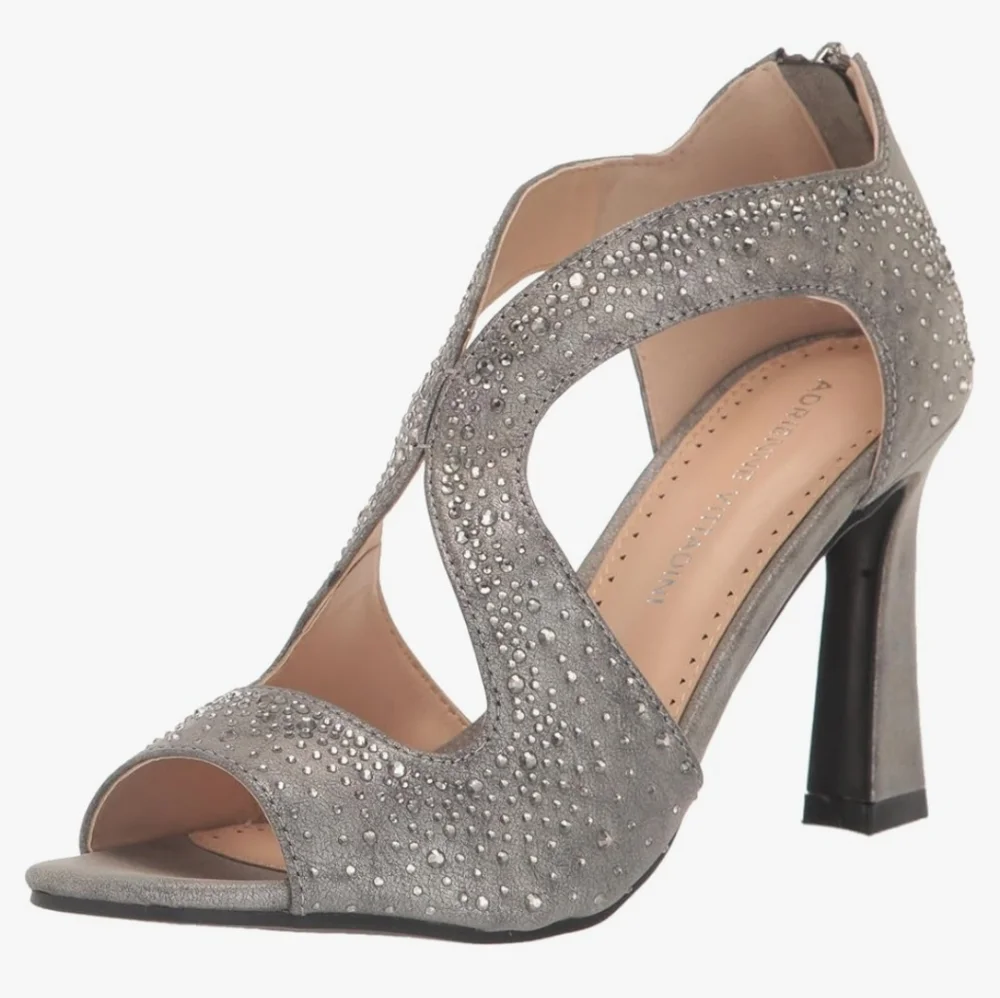 ADRIENNE VITTADINI Women's Golly Pump, Pewter,  size  6  NWOT
